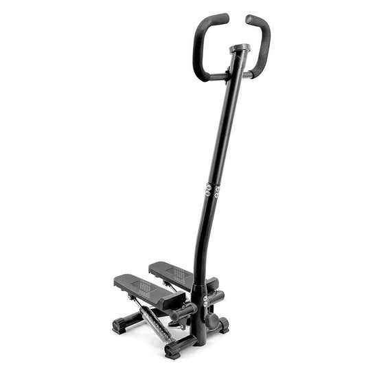 Stair Stepper Machine with Handlebar-Mini Steppers for Exercise with 300LBS Loading Capacity, Hydraulic Fitness Stepper with LCD Monitor(Black)